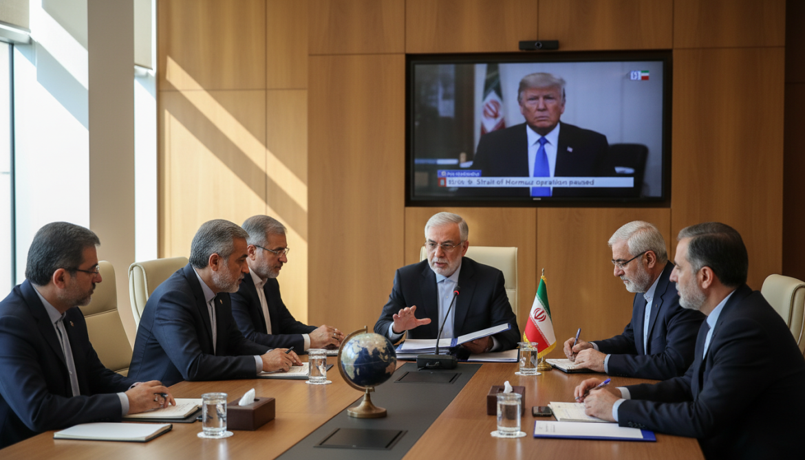 Iran reviews US proposal to end war as Trump pauses Strait of Hormuz operation