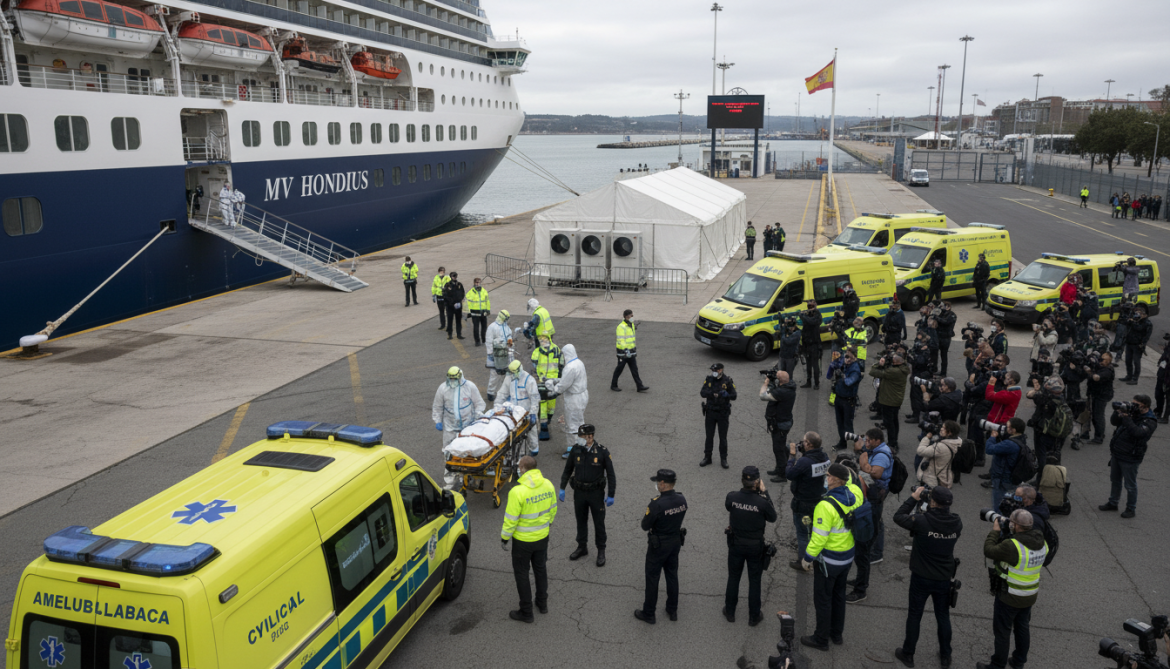 MV Hondius hantavirus cases evacuated to Europe as Spain approves docking