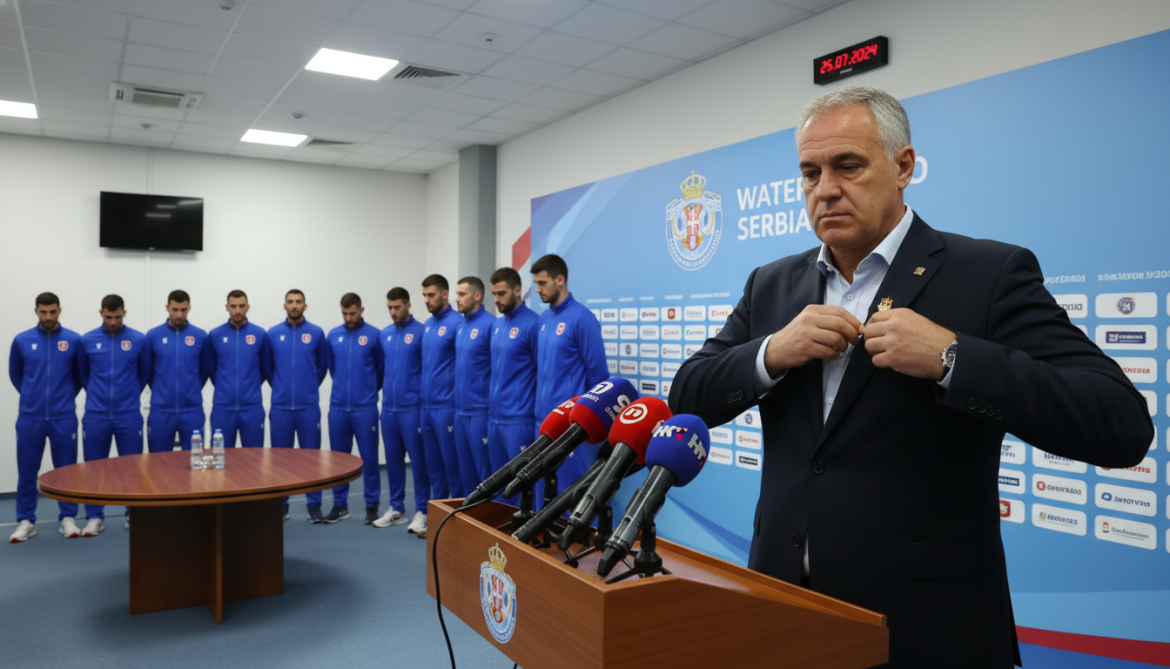 Serbia men's water polo coach resigns as 11 players boycott federation president