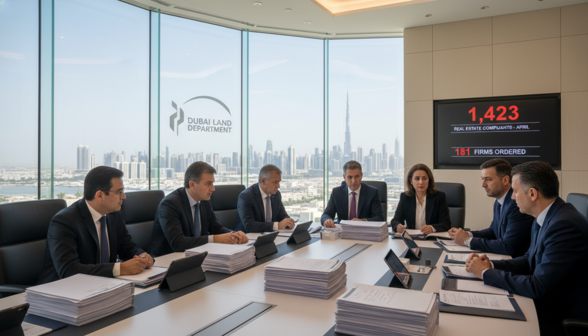 Dubai Land Department reports 1,423 April real estate complaints, orders 181 firms