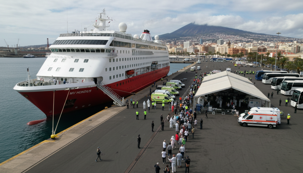 Hantavirus-linked MV Hondius arrives in Tenerife as countries evacuate passengers