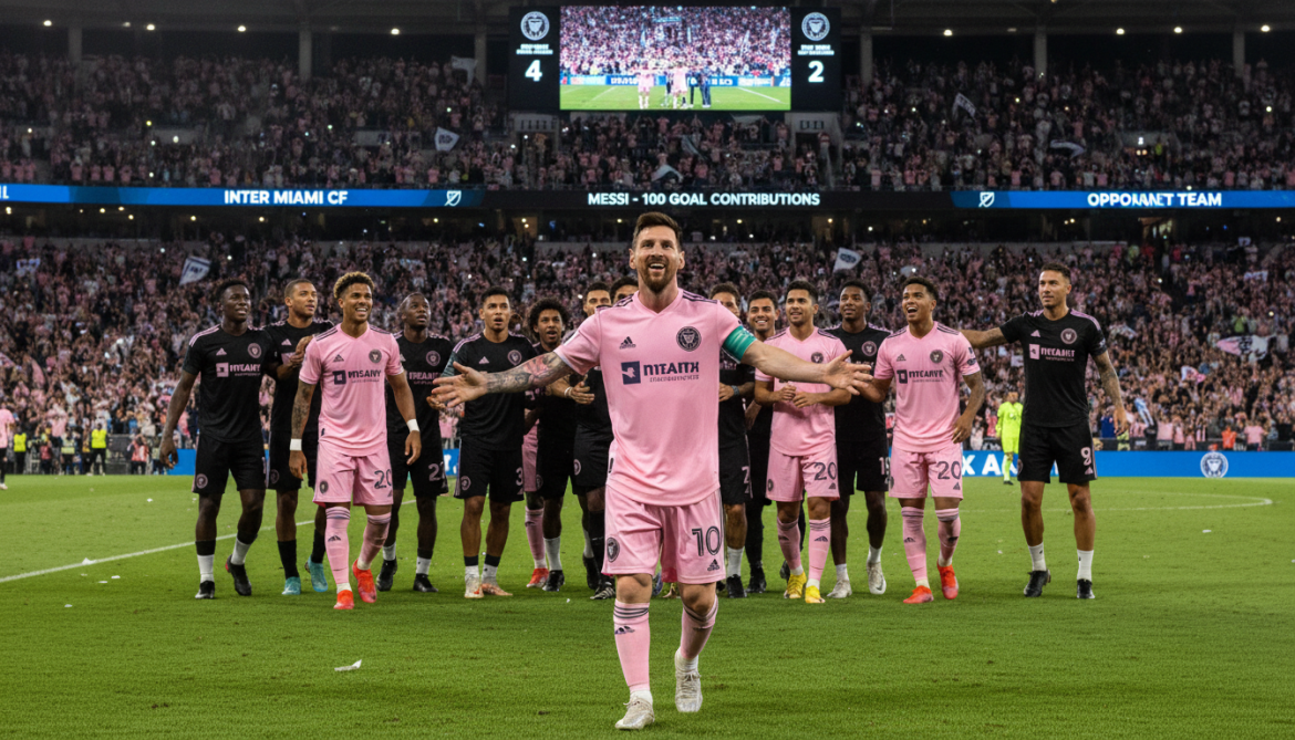 Messi propels Inter Miami to 4-2 win, becomes fastest to 100 MLS goal contributions