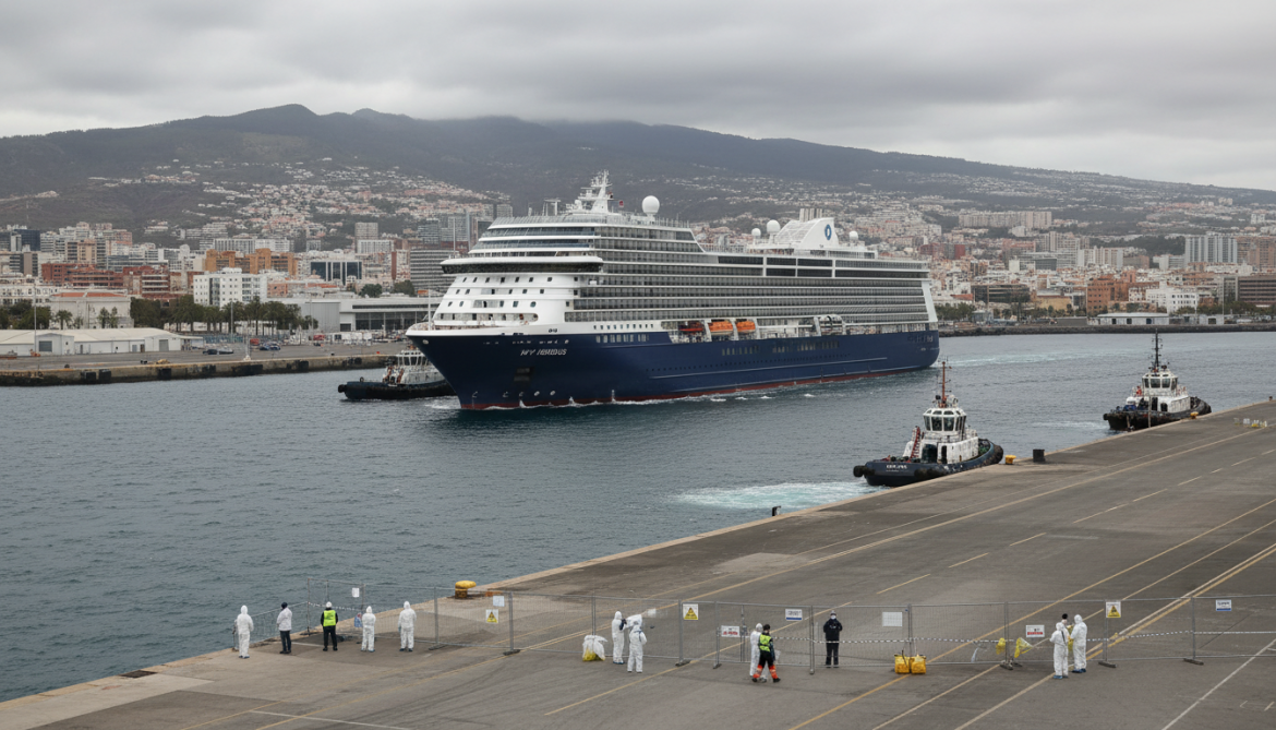 MV Hondius departs Tenerife after hantavirus outbreak kills three passengers