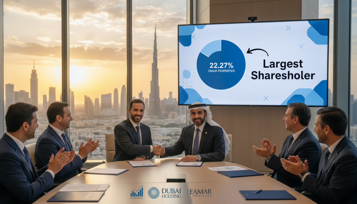 Dubai Holding acquires 22.27% stake in Emaar Properties and becomes largest shareholder