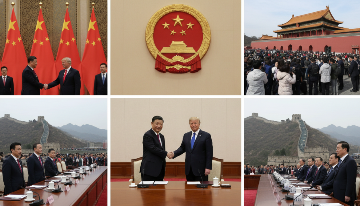 Trump Visits Beijing Landmarks and Meets Xi at Great Hall of the People