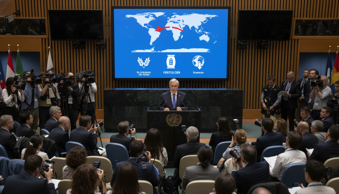 UN warns Strait of Hormuz disruptions risk global food and fertiliser shortages