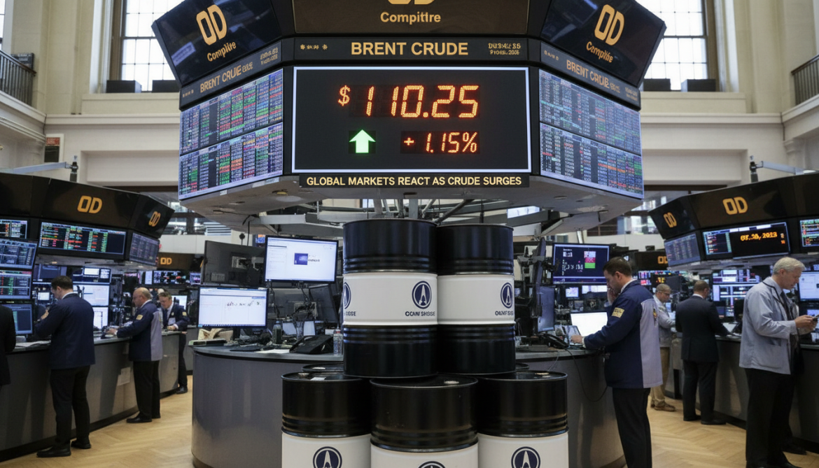 Oil prices rise over 1% as Brent tops $110 per barrel