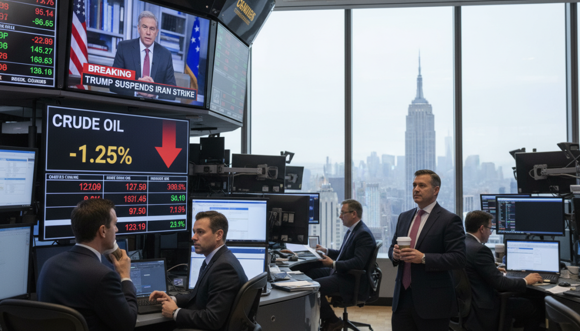 Oil prices drop over 1% after Trump suspends strike on Iran