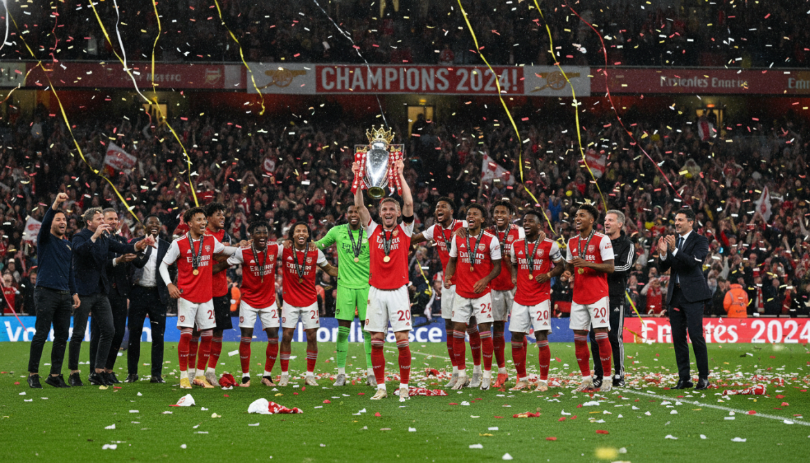 Arsenal clinches Premier League title after Manchester City draw at Bournemouth