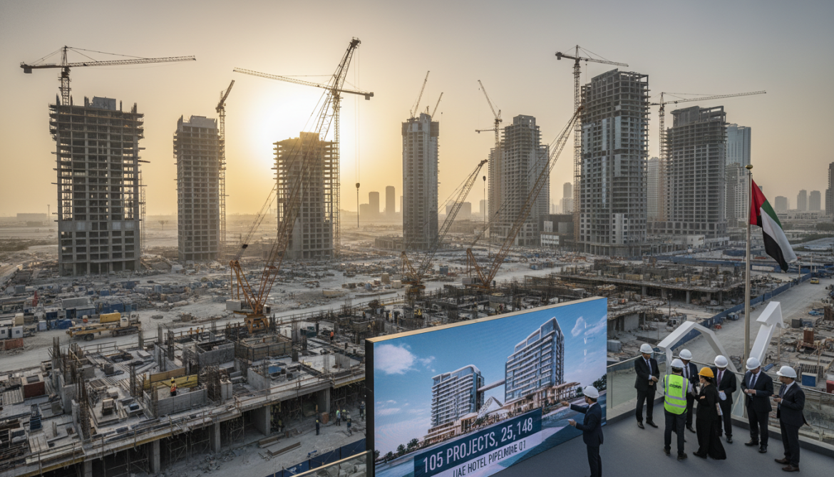 UAE hotel pipeline records 105 projects and 25,148 rooms in Q1