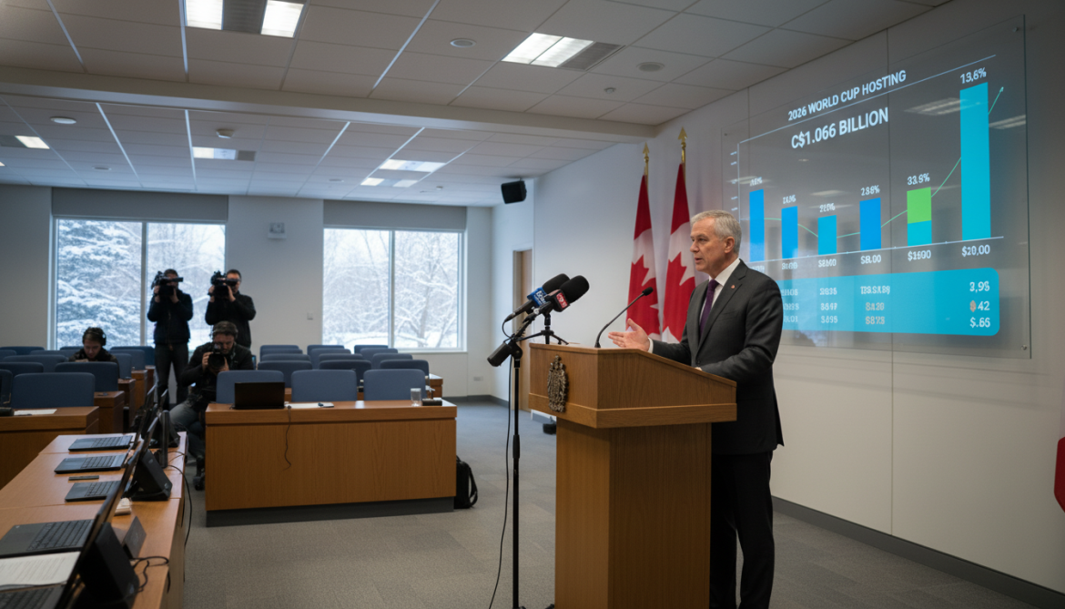 Canada projects C$1.066 billion cost to host 2026 World Cup, budget office says