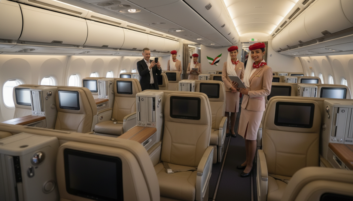 Emirates completes first A380 retrofit to three-class layout adds premium economy