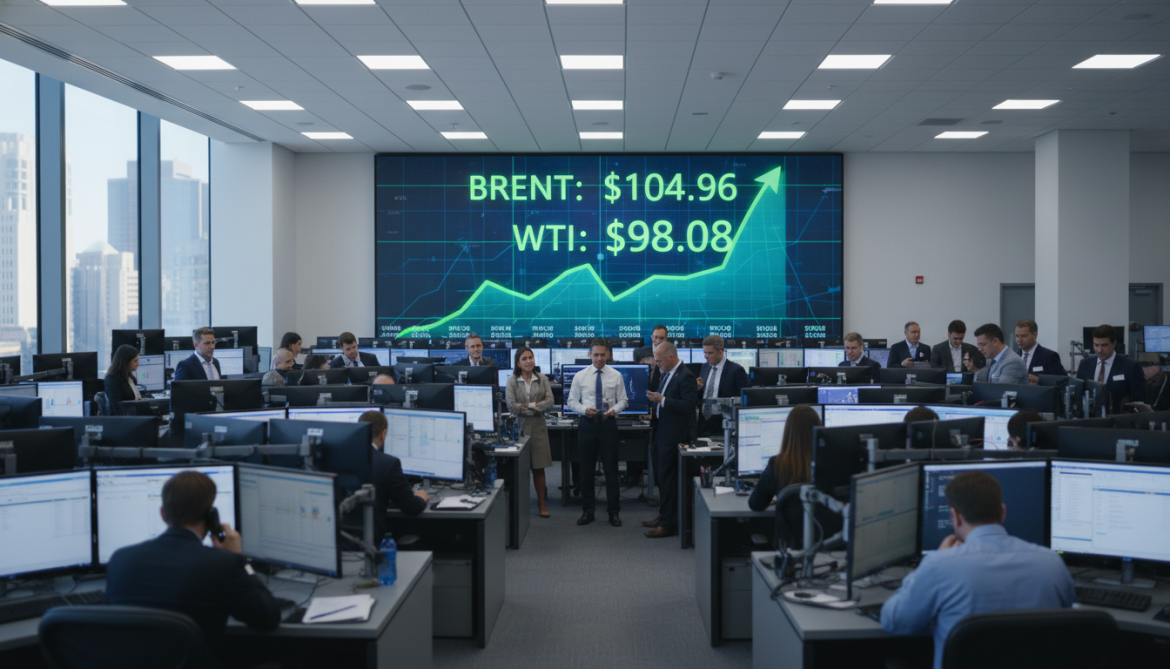 Oil prices rebound as Brent climbs to $104.96 and WTI hits $98.08