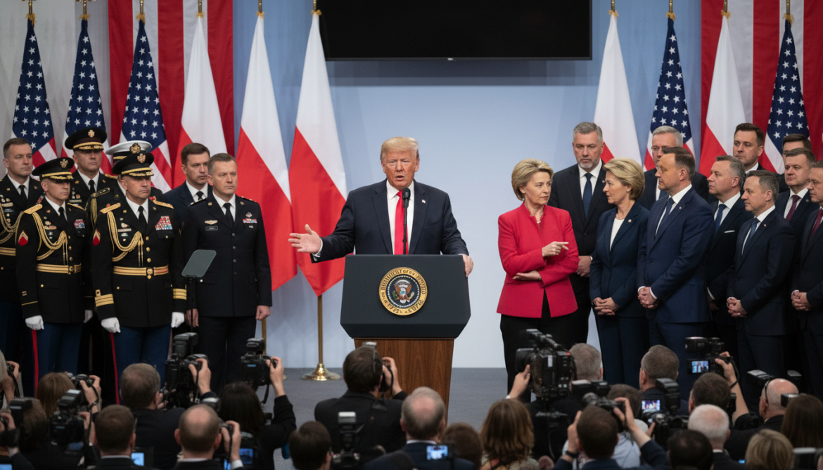 Trump announces 5,000 US troops to Poland as Europe grows wary