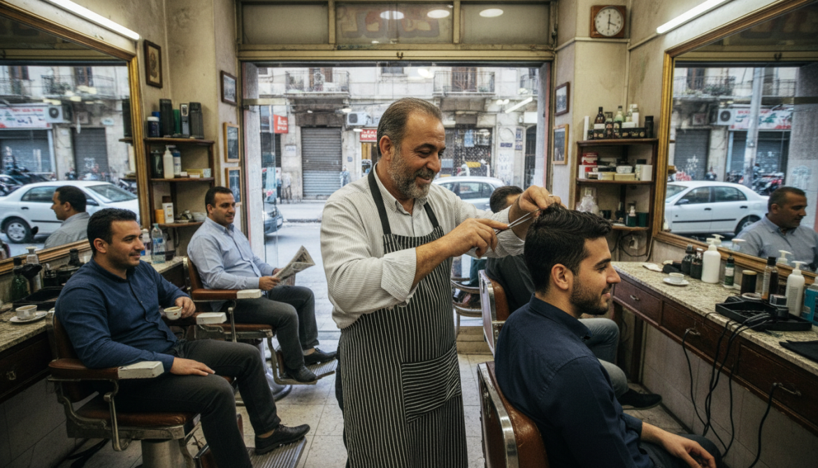 Beirut barbershop owner Mario Habib offers solace amid Lebanon's crisis