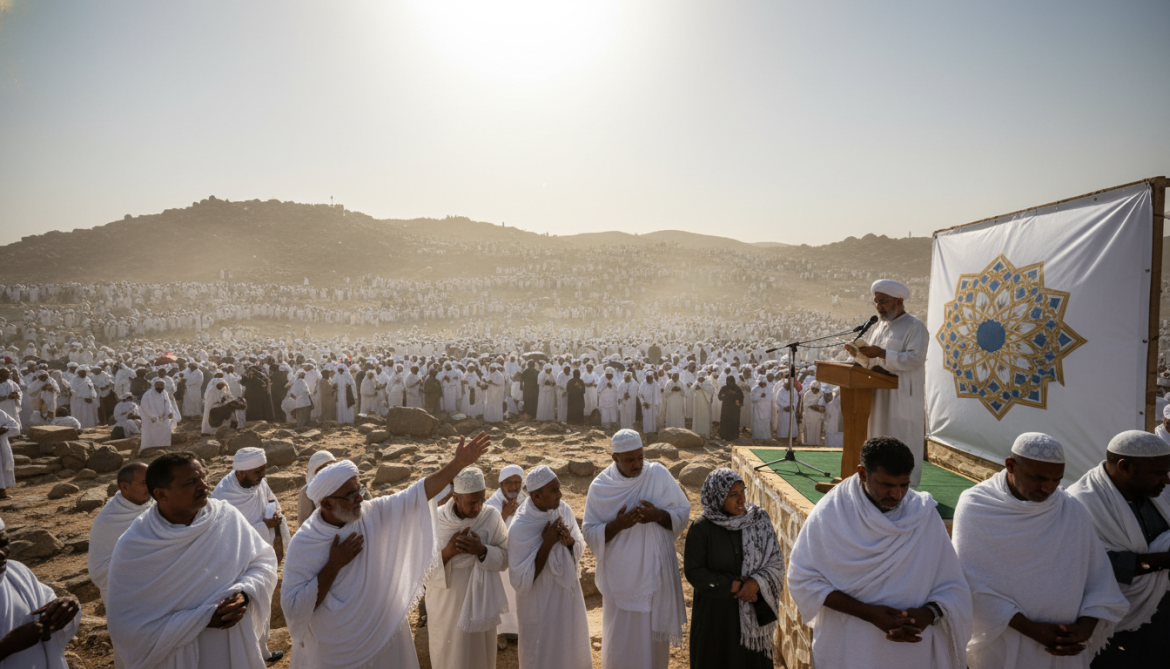 Hajj pilgrims retrace Prophet Muhammad's final sermon on Arafah amid intense heat