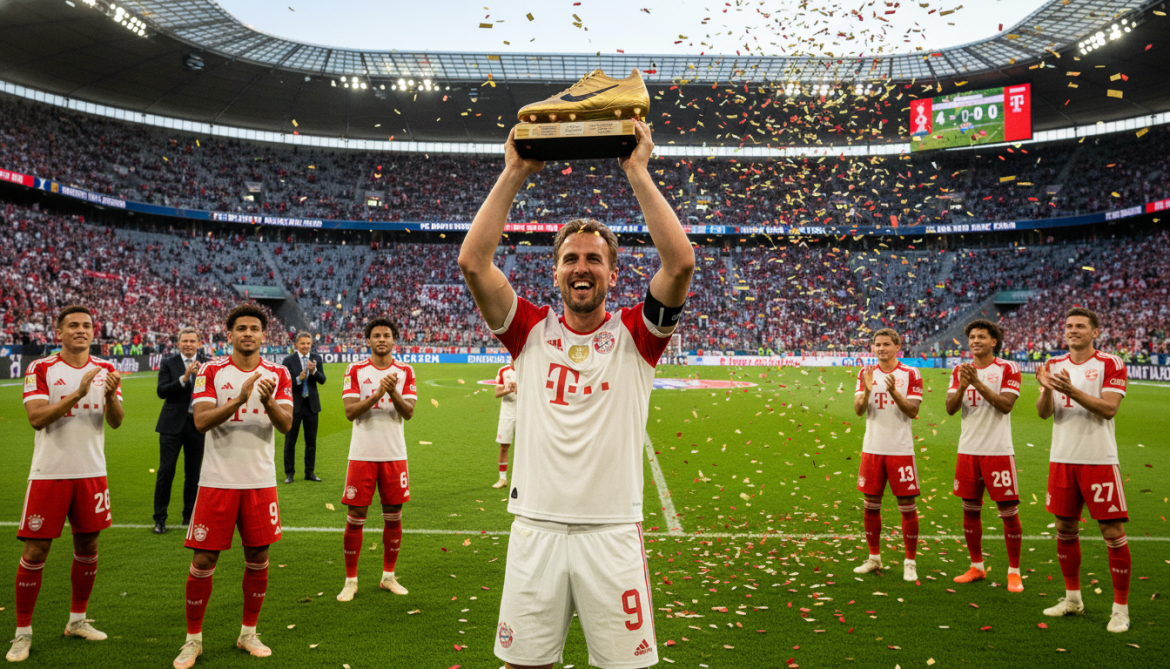Harry Kane wins European Golden Shoe after 36 Bundesliga goals