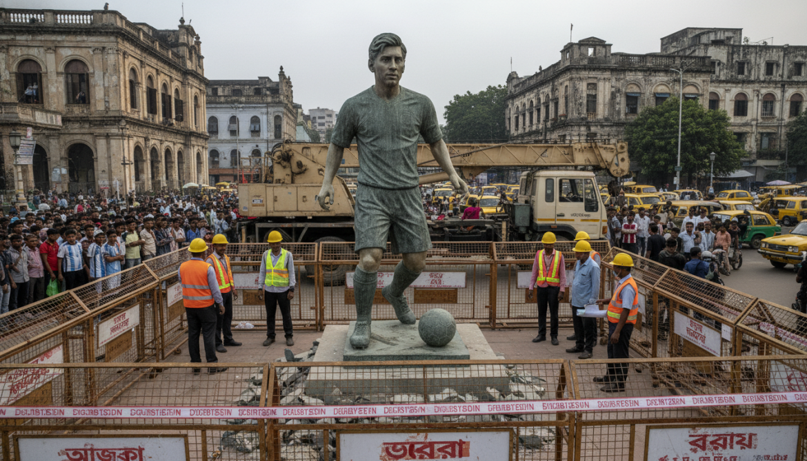 Lionel Messi statue in Kolkata declared unsafe and set for removal