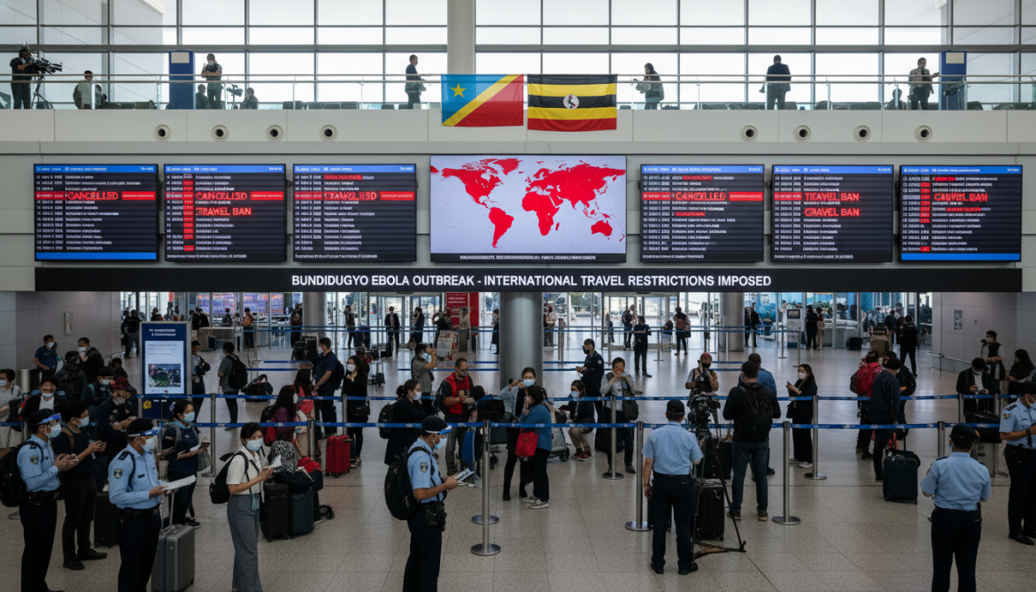 Bundibugyo Ebola outbreak in DRC and Uganda prompts international travel bans