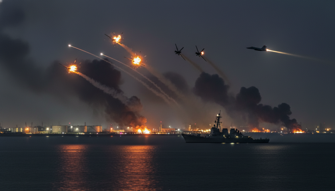 U.S. Shoots Down Four Iranian Drones Over Strait of Hormuz, Strikes Bandar Abbas