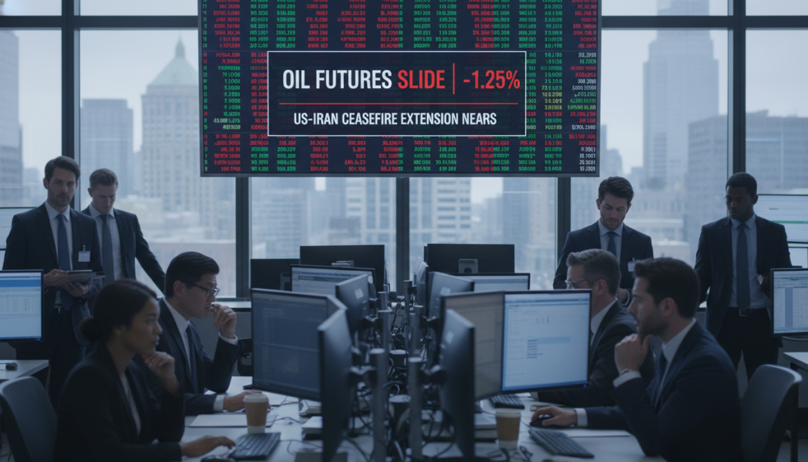Oil futures slide more than 1% as US Iran ceasefire extension nears