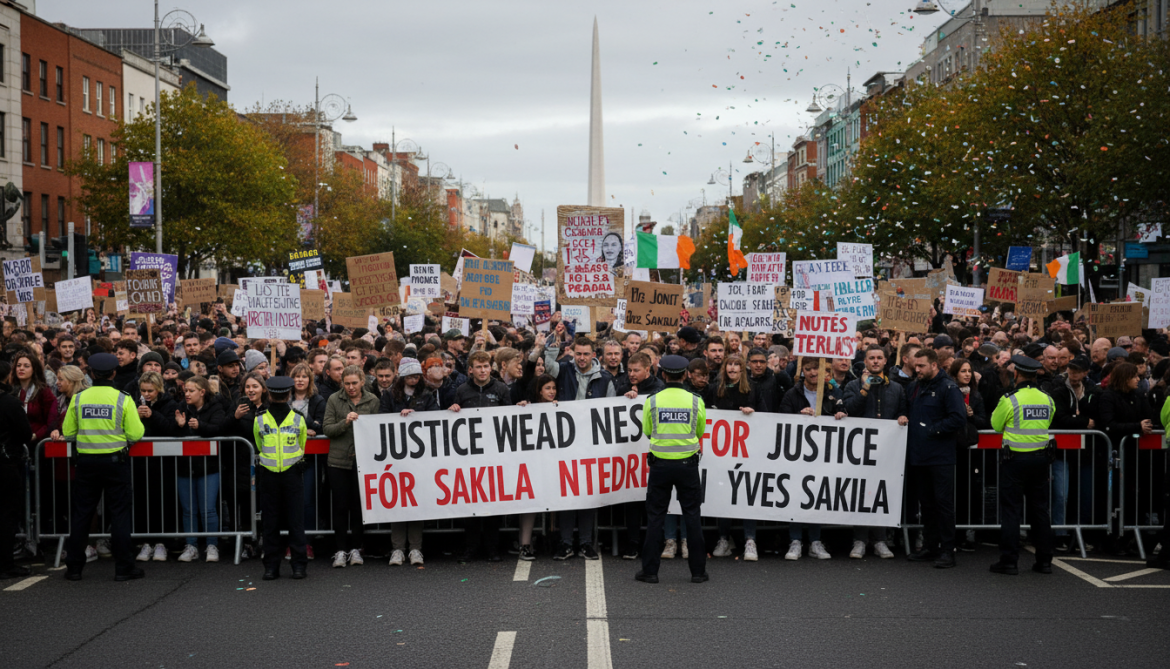 Dublin protests intensify as demonstrators demand accountability for Yves Sakila