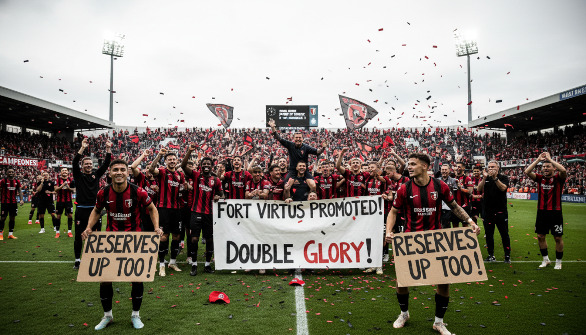 Fort Virtus secures historic promotion to First Division as reserves also promoted