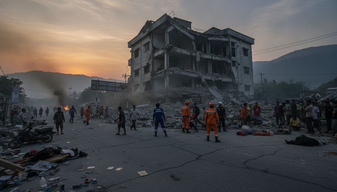 6.7-magnitude Sulawesi earthquake strikes near Palu, kills one, injures dozens