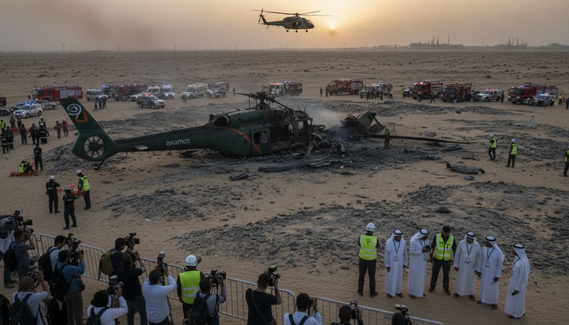 Aramco helicopter crashes in Ras Tanura killing 14 Saudis as probe begins