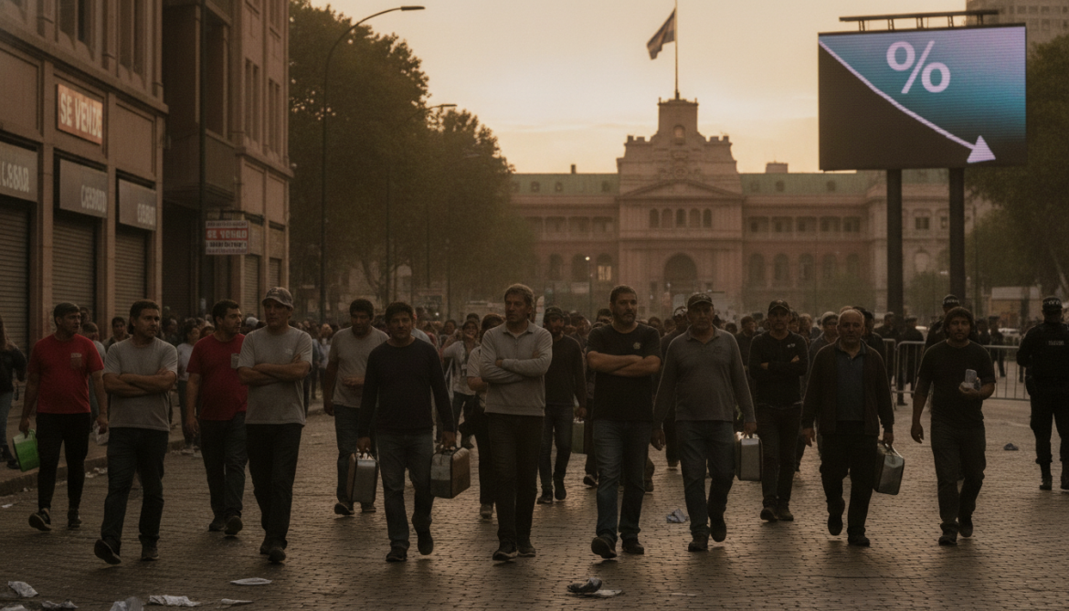 Argentina inflation fall masks wage collapse and mass job losses