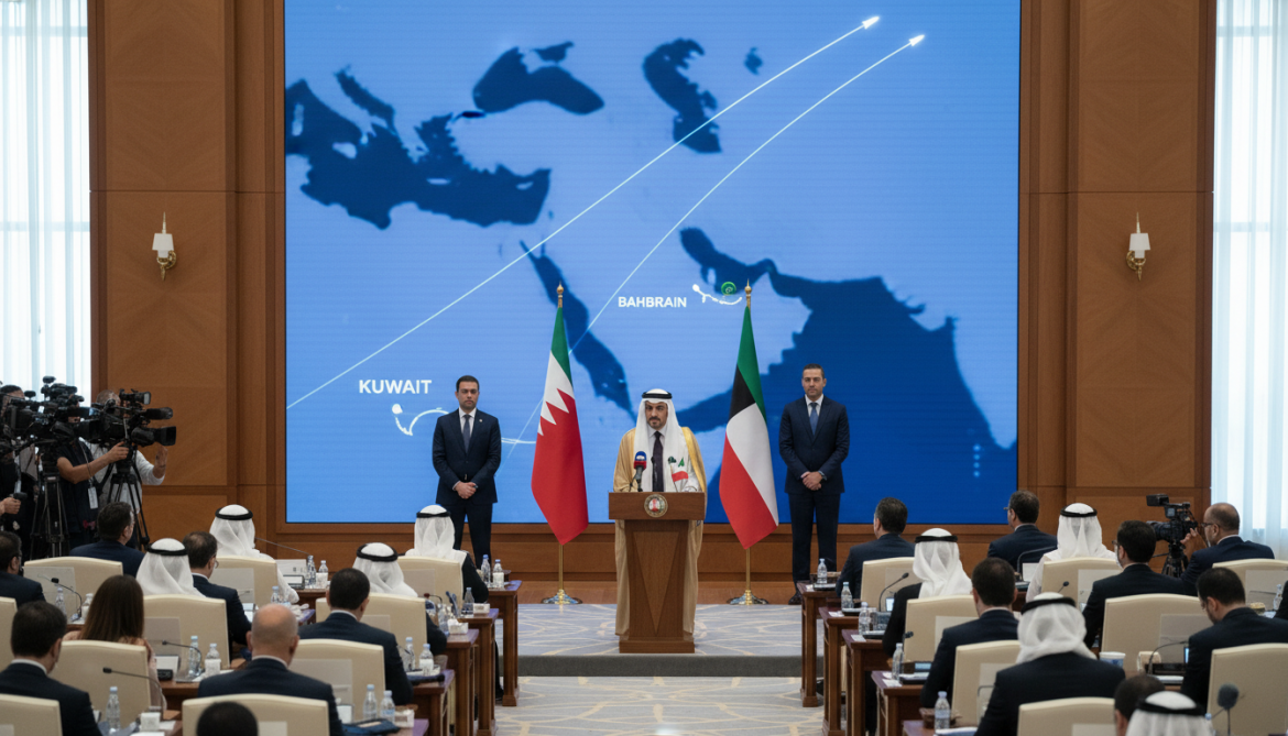 Bahrain condemns Iran for launching seven ballistic missiles toward Kuwait and Bahrain