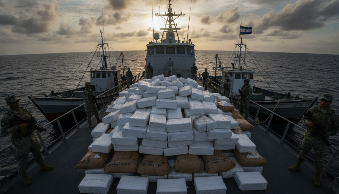 El Salvador navy seizes over six tonnes of cocaine from two ships