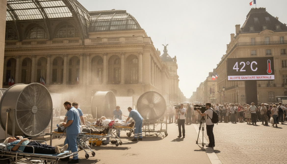European heatwave forces maximum health alert after 55 deaths in France