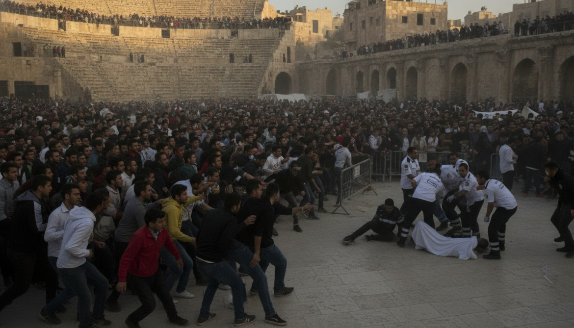 Jordan crowd surge at Hashemite Plaza injures nine and kills one