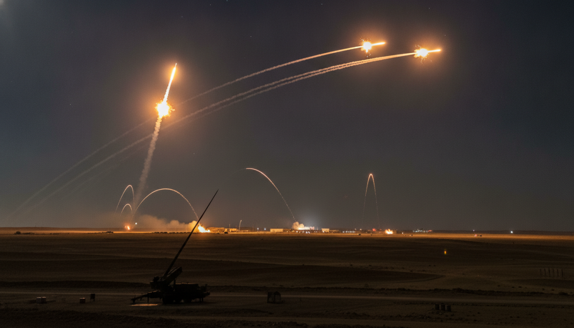 Jordanian air defenses shoot down five missiles launched from Iran toward Azraq