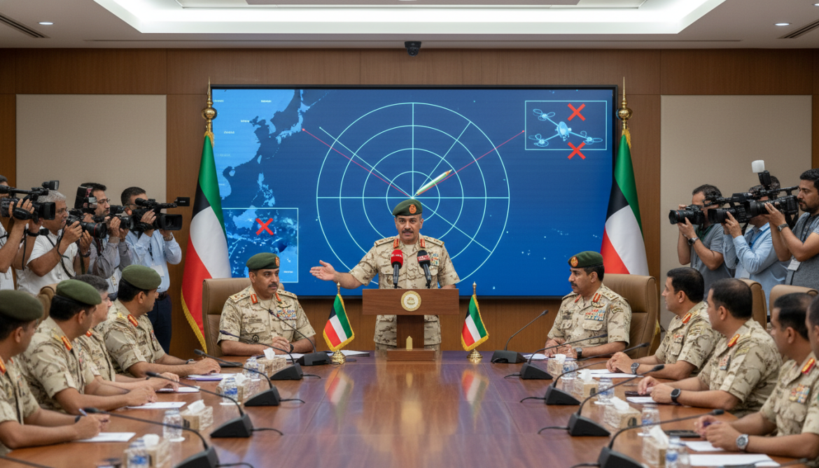 Kuwait General Staff Announces Air Defenses Intercept Missile and Drone Attacks