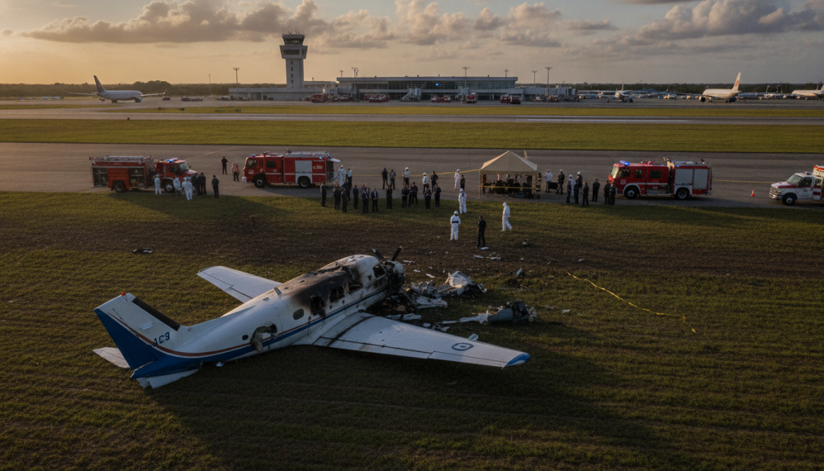 La Romana plane crash kills pilot and co-pilot as authorities investigate