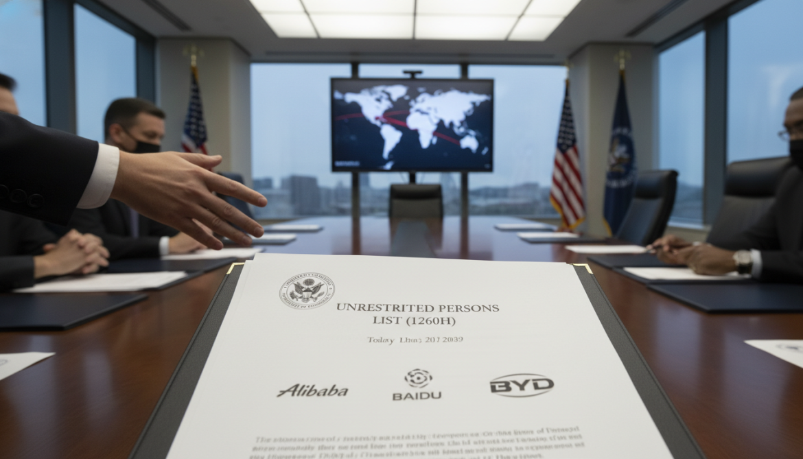 Pentagon Designates Alibaba Baidu and BYD on 1260H Blacklist Escalating Tensions