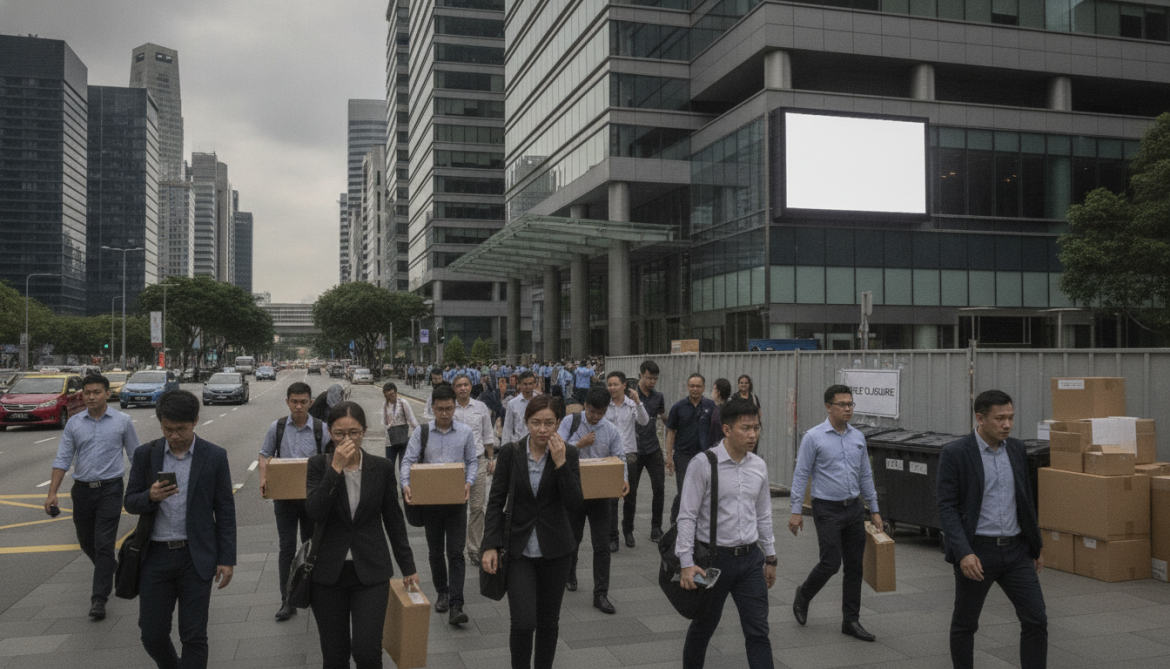 Singapore labour market records Q1 2026 vacancy decline and layoffs highest since Q3 2023
