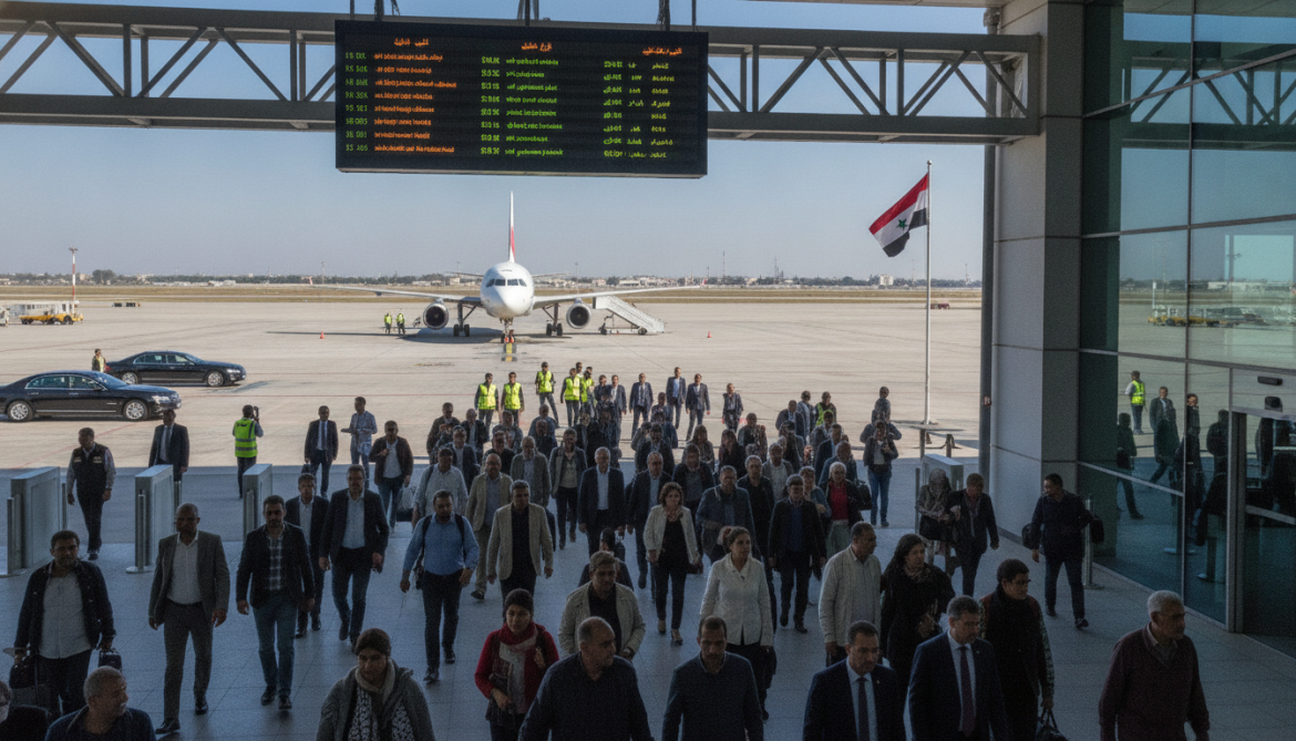 Syrian Aviation Authority Reopens Southern Air Corridors, Resumes Damascus Airport Operations