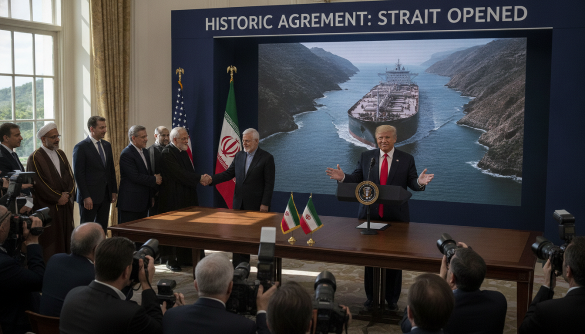 Trump Announces Deal with Iran, Opens Strait of Hormuz and Lifts Blockade