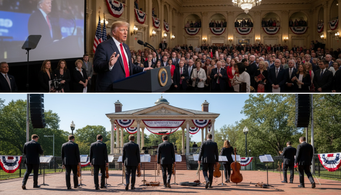 Trump Announces Washington Speech as Musicians Withdraw from 250th Celebrations