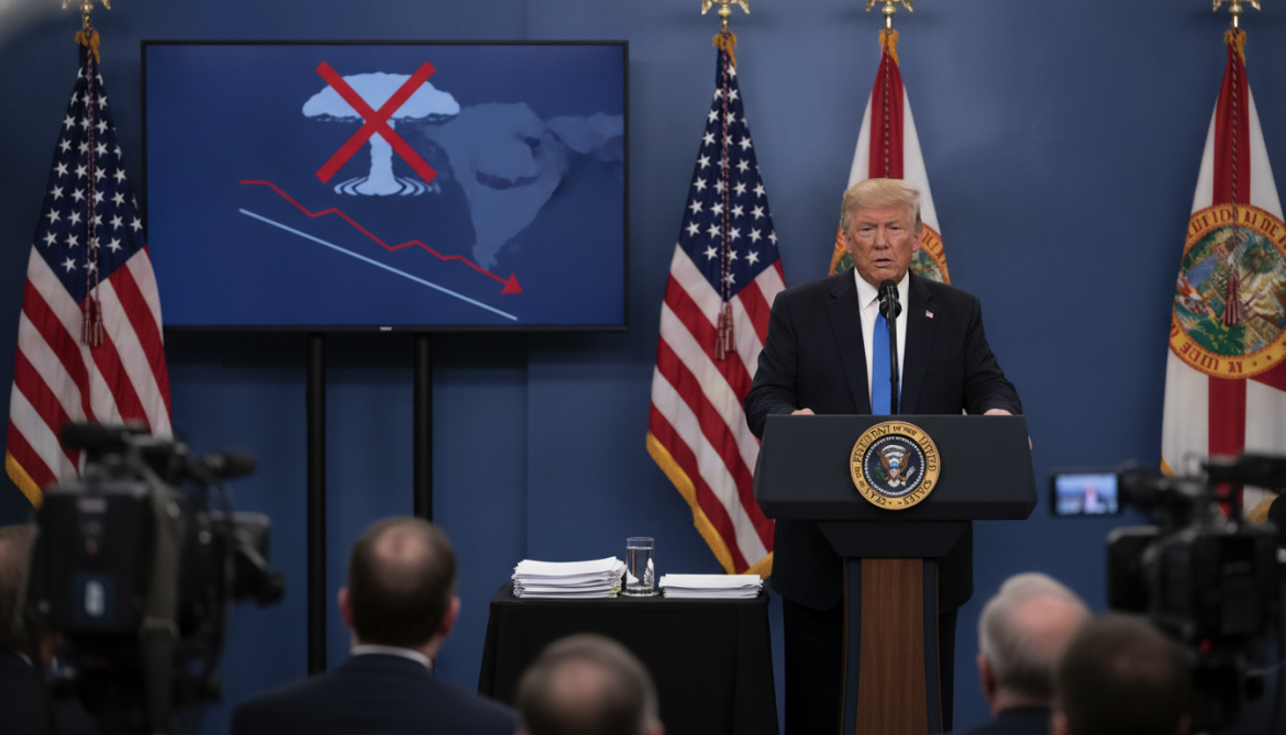 Trump says preliminary Iran deal prevents nuclear arms and warns of strikes