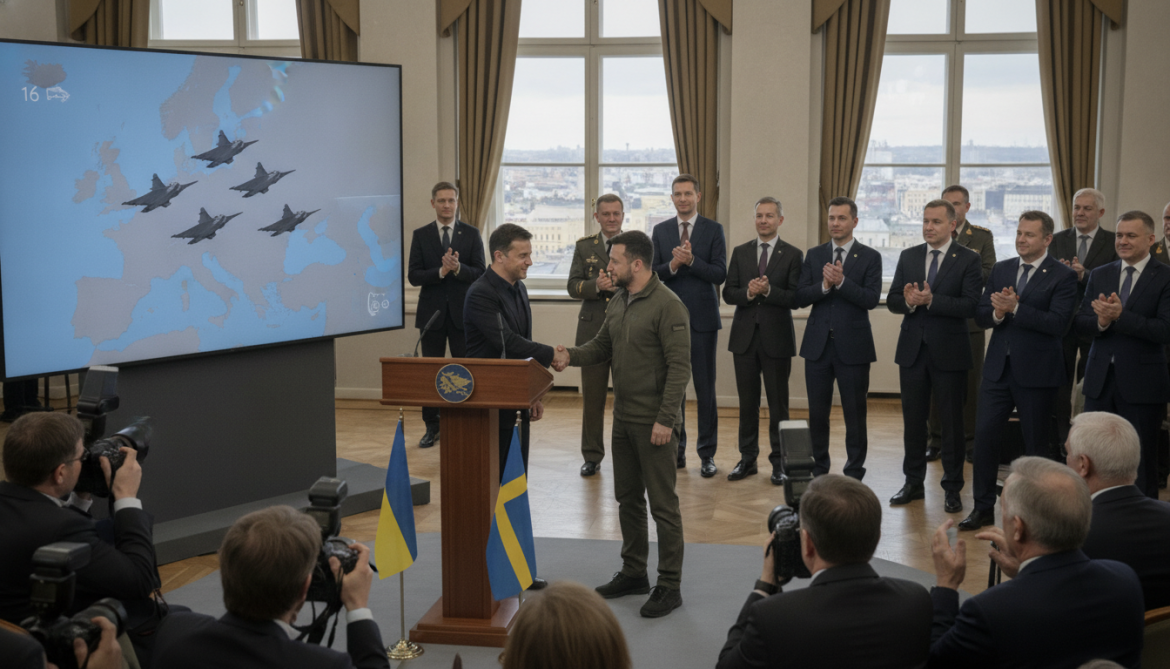 Ukraine Aligns Closer with Nordic Allies as Sweden Sends 16 Gripens