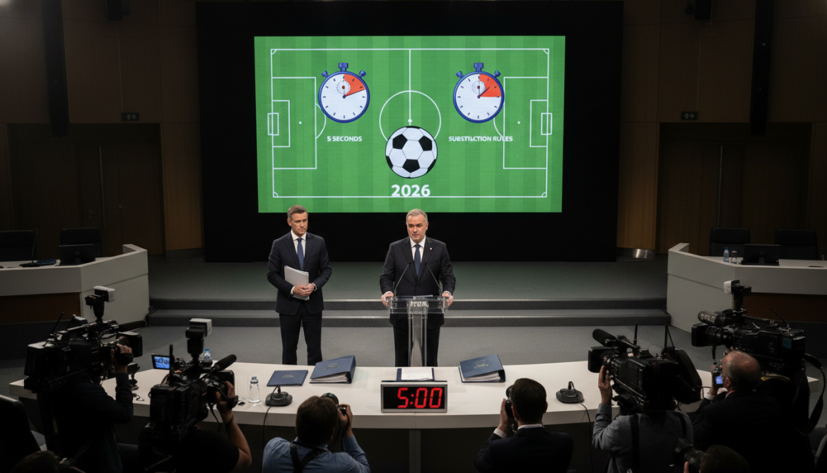 FIFA announces 5-second rule and stricter substitution enforcement for 2026 World Cup