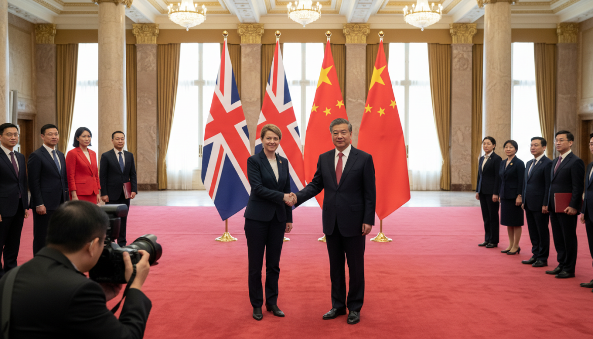 Yvette Cooper visits China as 26th senior world leader this year