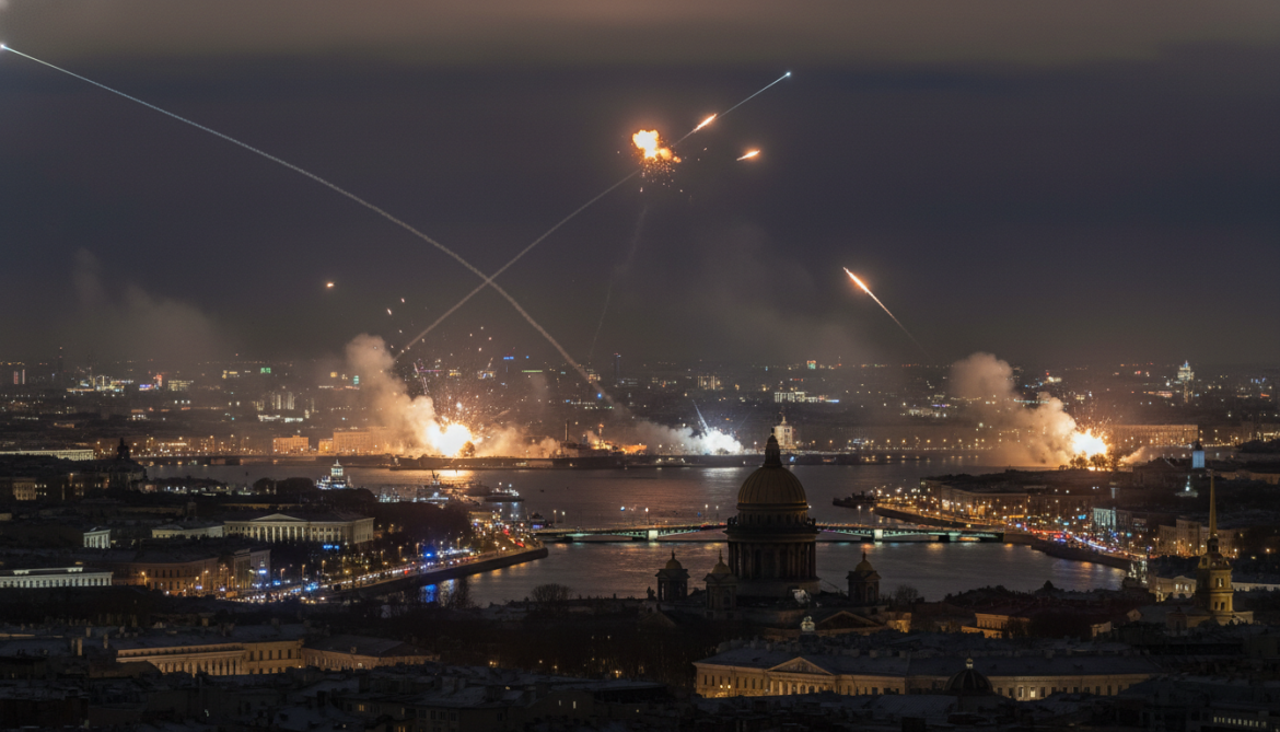 Ukraine strikes St. Petersburg naval base as Russia shoots down 140 drones