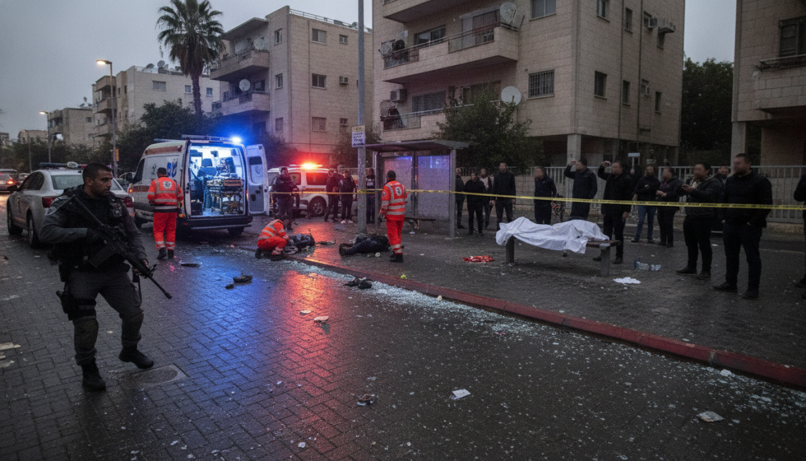 Central Israel gunman kills one and wounds five in multi-site attack