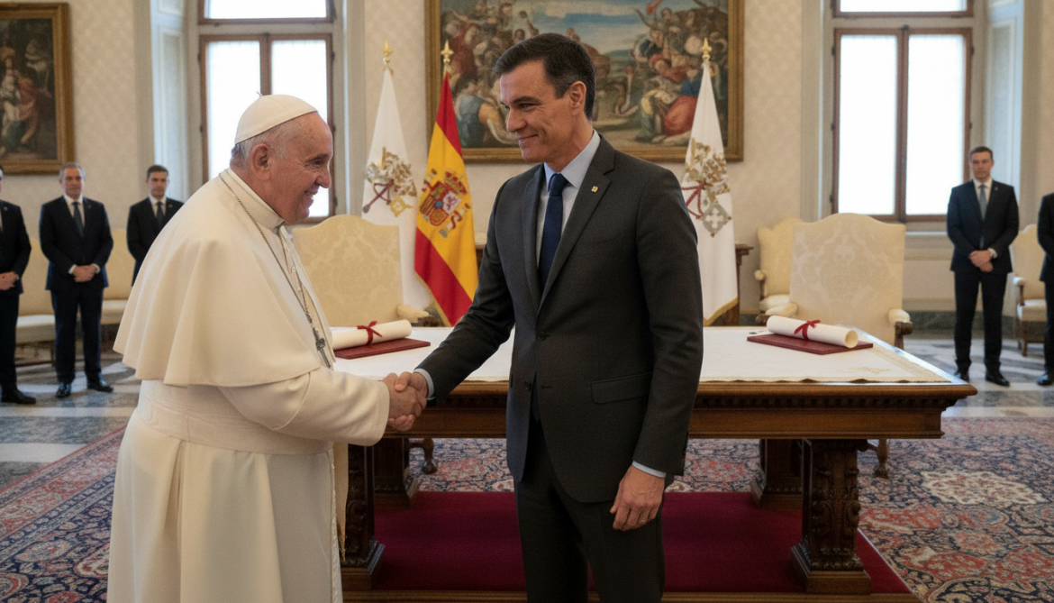 Pope Leo Meets Pedro Sánchez, Signals Unity on War and Migration