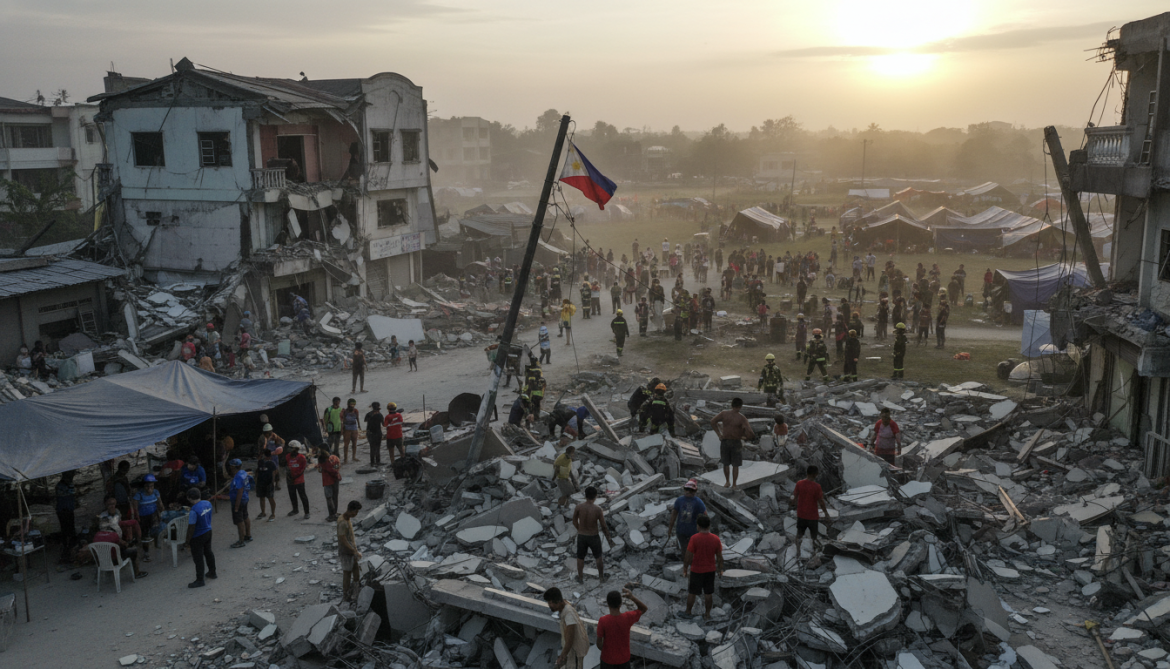 7.8-magnitude Philippines earthquake kills 38, injures nearly 500, displaces 20,000